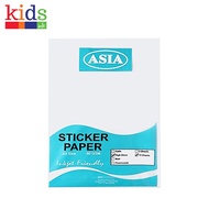 Asia Sticker Paper A4 80gsm 10s Glossy - Kids Ink