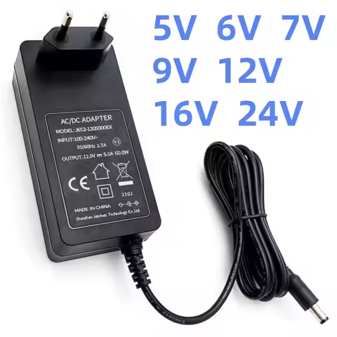 16V 3A Power Supply 5V 2A 6V 7V 3A 9V 0.5A 5A 6A Adaptor 12V 1A 1.5A 2A 2.5A 3A 4A 12v 5A 6A 24V 1A 