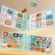 1 Set Kids CVC Phonics Busy Book, Word Matching Reusable Sticker Quiet Activity Book, Montessori Tod