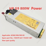 HP 360/380/388G9 Power 800W 723600-101 720479-B21 DPS-800AB-11A