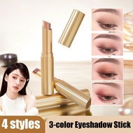 Eyeshadow Cream 3 In 1 Waterproof Eye Shadow Stick Eyeshadow Pencil Gradient Sweat-proof V0r5