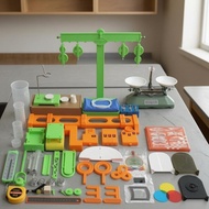 Junior High Physics Kit Green Support Stand Physics Experiment Kit Magnetism Experiments Transparent