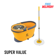 ชุดถังปั่น BE-MAN Value ไม้ถูพื้น ล้อเลื่อน 4 ล้อ