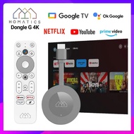 Dongle Homatics Diperakui Google Netflix G 4k Tv Stick Android 14 Os Amlogic S905y4 Pemain Media Dol