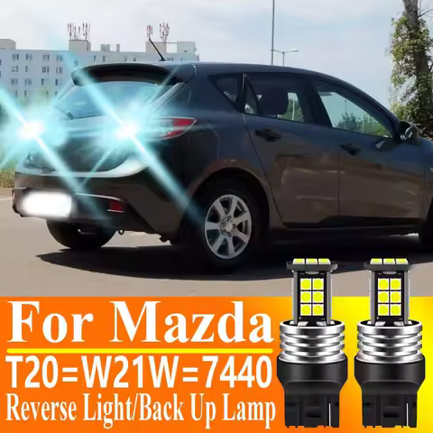 2pcs T20 W21W 7440 7505 Led Canbus Reverse Light Backup Bulb For Mazda RX7 626 323 MX5 3 BK BL BM 6 