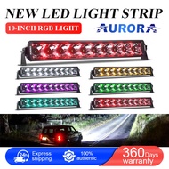 Aurora patented screwless RGB light series double row off-road LED light bar 6/10/20/30/40/50 inch s