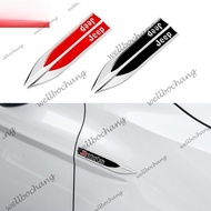 Jeep Car 2Pcs Metal Side Fender Decorative 3D Stickers For Renegade Compass 2022 Willys Wrangler jk 