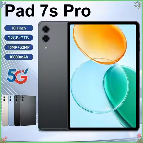 High-end Pad 7S pro Children Tab Global Version 10.Inch Android 15 22GB+2TB Tablet 5G Dual SIM Origi