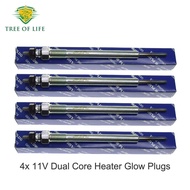4x 11V Glow Plugs 36710-4A000 For HYUNDAI H1 I800 ILOAD Porter II H100 H350 KIA SORENTO K2500 D4CB E