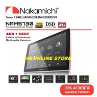 Nakamichi NAM5730 - 8 Core CPU 4RAM + 64GB Android Player Bluetooth 2K Display Hi-Res Audio | NAM 57