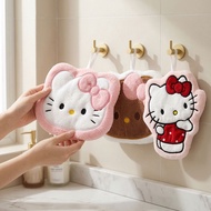 Children's Handkerchief Rag Hand Towel Quick Drying Toilet Cloth Hanging Washcloth Thickened Cute Wa