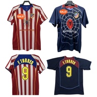 04/05 Atletico Madrid Gray and yellow soccer jersey Classic retro custom edit soccer jersey