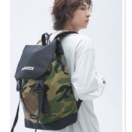 日本 CASIO G-SHOCK 軍綠迷彩色帆布 雙扣型 背囊