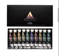 Holbein荷爾拜因 IRIDESCENCE金屬珠光丙烯顏料5ml虹彩色10色套組 #HWC #日本