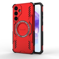 For Cover Samsung A55 Case Samsung Galaxy A55 Capas Shockproof Magsafe Wireless Charge Hard Annular 