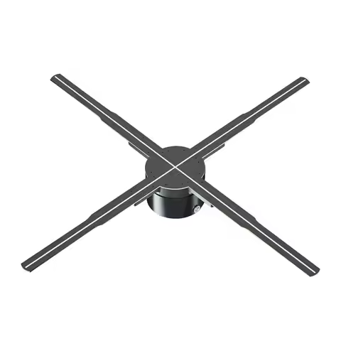 ABKJ-Wifi 3D Holographic Projector 576LED APP Control Holographic Player Fan For Image Video Store A