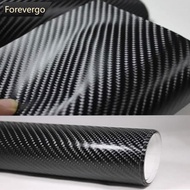 FOREVERGO 1Pc 10cm to 30cm 60Inch 4D Carbon Fiber Vinyl Car Wrap Roll Sticker Decal Film 152CM E3P7