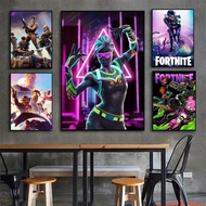Fortnite Game HD Poster  pc Vibrant Wall Art Sticker for Game Room Decor Kawaii Cat  Cars Theme Ideal Gamer Gift