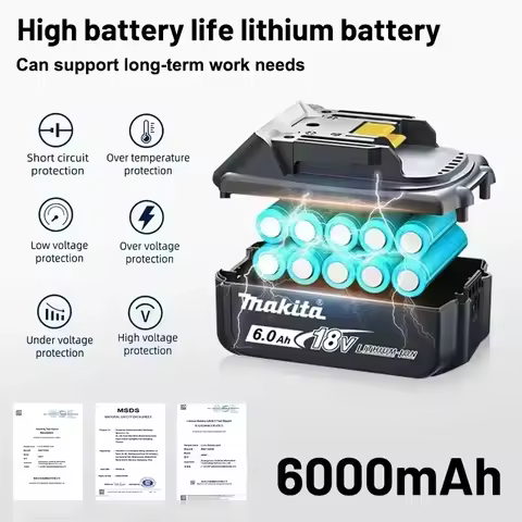 Original Makita Battery 18V 6Ah 9Ah for Makita 18V Battery BL1890B BL1860B BL1850B BL1840 BL1830 BL1