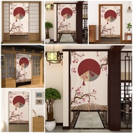 Japanese Flower Fan Door Curtains, Divider for Living Room, Kitchen, Dining Room, Entrance