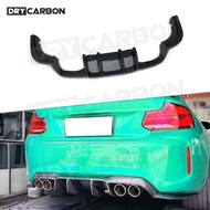 On sale Dry Carbon Fiber Rear Diffuser Lip Splitters For BMW 2 Series F87 M2 Coupe 2016 2017 2018 FR