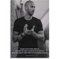 Andrew Tate Inspiration Quote Poster Canvas Painting Wall Art Poster for Bedroom Living Room Decor 0