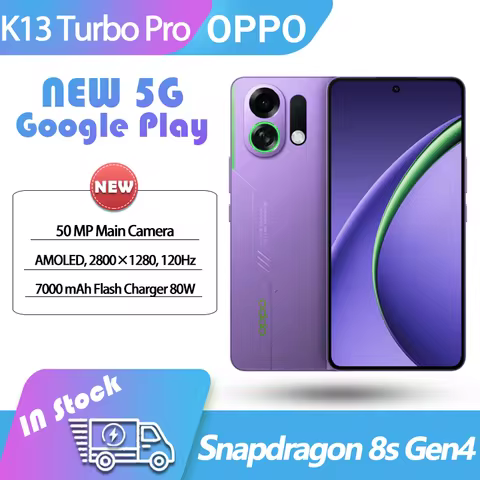 NEW OPPO K13 Turbo Pro 5G 6.8" AMOLED Snapdragon8s Gen4 120Hz 7000mAh Battery 80W SuperVOOC 50MP Cam