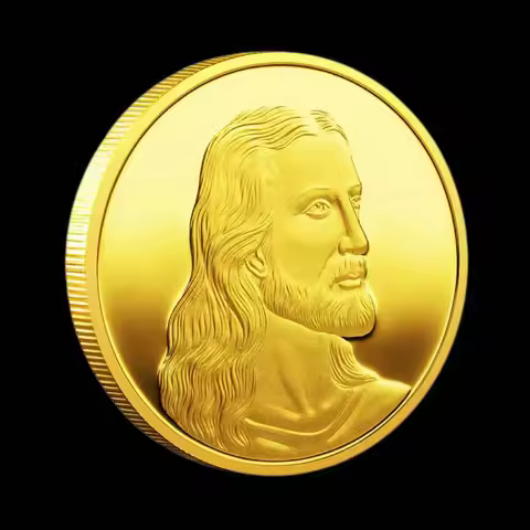 Commemorative Coin 1pc Last Supper , 1.57 inch Metal Collectible, Jesus Themed, Detailed Religious A
