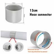 13cm/15cm Diameter Universal Portable Aircond Hose Air Conditioner Exhaust Pile Aircondition Extension Tools Threaded A/C Exhaust Hose Adapter Pipe Connector for Air Conditioner System