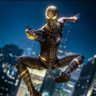 [Promo] Zd Toys Marvel Avengers No Ways Home Spiderman Black And Gold Integrated Suit Figure