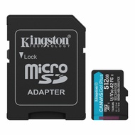 Kingston ความจุ 512GB 1TB รุ่น microSDXC Canvas Go Plus Gen4 200MB/s A2 U3 V30 Card + Adapter (SDCG4