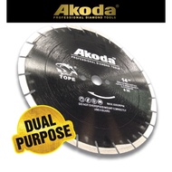AKODA 14" ASPHALT CUTTING BLADE BLACK - PREMIUM 600meter