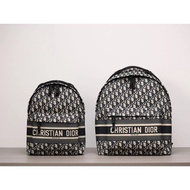 C CD Bag Dior ObliqueNewbackpack Backpack Highest Version Classic Style Presbyopic Embroidery Dior U