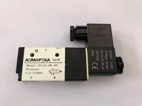 3 Way 2 Position Airtac Electric Solenoid Valve 3V210-08 1/4" Port Size