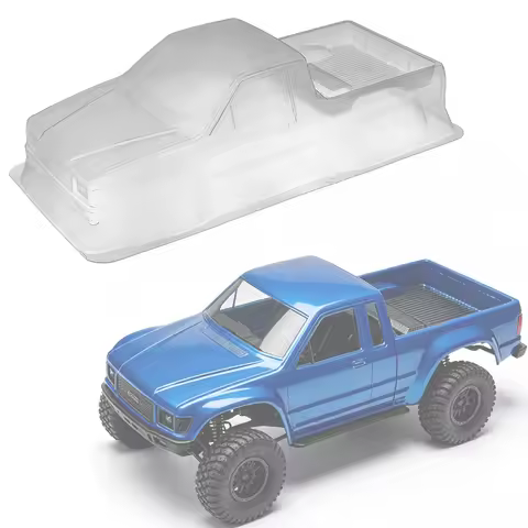 12.3inch 313mm Wheelbase Clear Pickup Body Shell Kit for 1/10 Rc Crawler Trx4 Axial Scx10 Scx10 Ii R