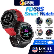 [LATEST] FD68S Smart Watch Waterproof Jam Pintar Smartwatch Bluetooth Call Heart Rate Sleeping Blood Pressure Monitor