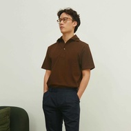 Thesilverneedle - One piece collar pique poloโปโลแขนสั้นแบบปกชิ้นเดียว