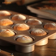 Chefmade WK9846 - English Muffin Pan 12-Cup Muffin Pan/