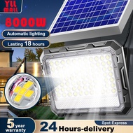 【Lampu Solar】 8000W Solar Light Outdoor Lighting IP 67 Waterproof LED Solar Spotlight Solar raya