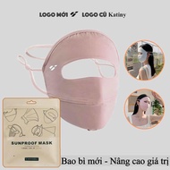 KHẨU TRANG KÍN MẶT KATINY Hàng Cao Cấp Chống Nắng Tia UV Chuẩn Upf50+ Chất Vải Lụa Băng Siêu Mềm Mỏn