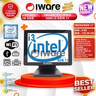 MESIN Iware All One FL-1PRO i3 Gen 11 Touchscreen Win 10Pro Wifi Pos Cash Register