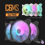 darkFlash C6 ARGB 120MM Case Fan 3-in-1 Pack C6MS Black/White/Pink/Mint