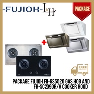 [BUNDLE] FUJIOH FH-GS5520SV Gas Hob 78cm And FR-SC2090R/V Chimmey Cooker Hood 90cm
