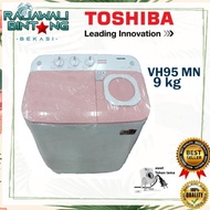 Spesial Mesin Cuci 2 Tabung Toshiba Vh-H95Mn(Wr) 8,5 Kg
