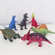 [Toy] Simulation Soft Rubber Dinosaur Tyrannosaurus Rex Ankylosaurus Pinch Music Fanlong Children's 