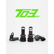 T03 2Pcs Led Projector Lens LED Headlight H8/H11 100W Auto Led Headlight Projector Headlight for Car