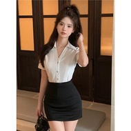 Ai2 Professional Foot Bath Suit - Short-Sleeve Shirt & Hip Skirt Set