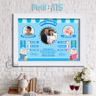 Baby biodata Photo Frames Print Children's biodata Photo Frames