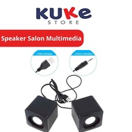 KUKE Speaker Salon Multimedia Model 101Z For Komputer Laptop Notebook Pc Hp Mini Kabel USB Stereo