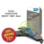 Original Bendix DB1497MKT Rear Brake Pad -  Lexus LS430 UCF30